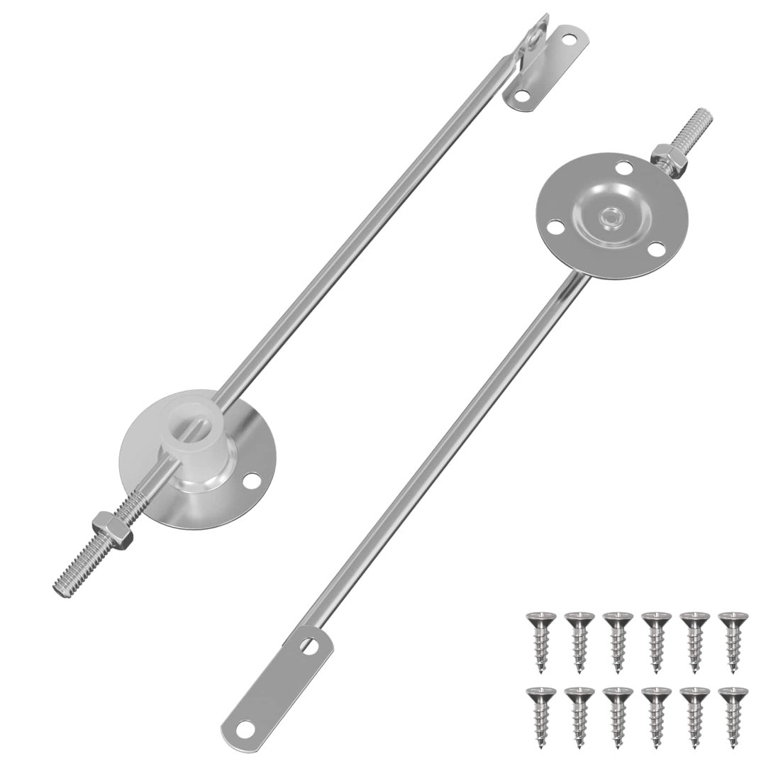 Vidaxl Lid Support Hinge Silver Iron Hardware Tool Accessory Metal Cabinet