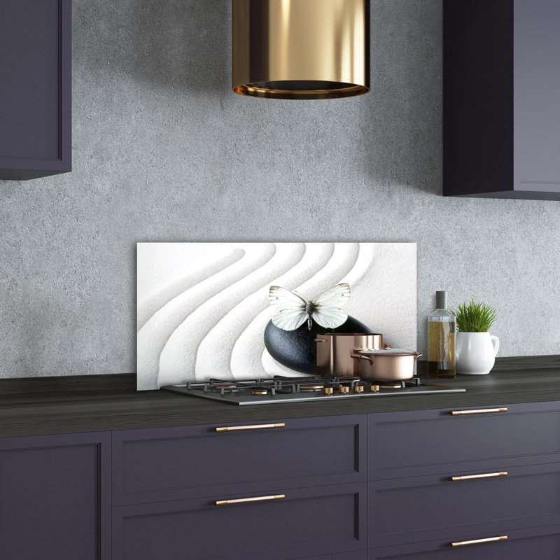 Leonville 50cm W x 100cm L Glass Peel and Stick Panel