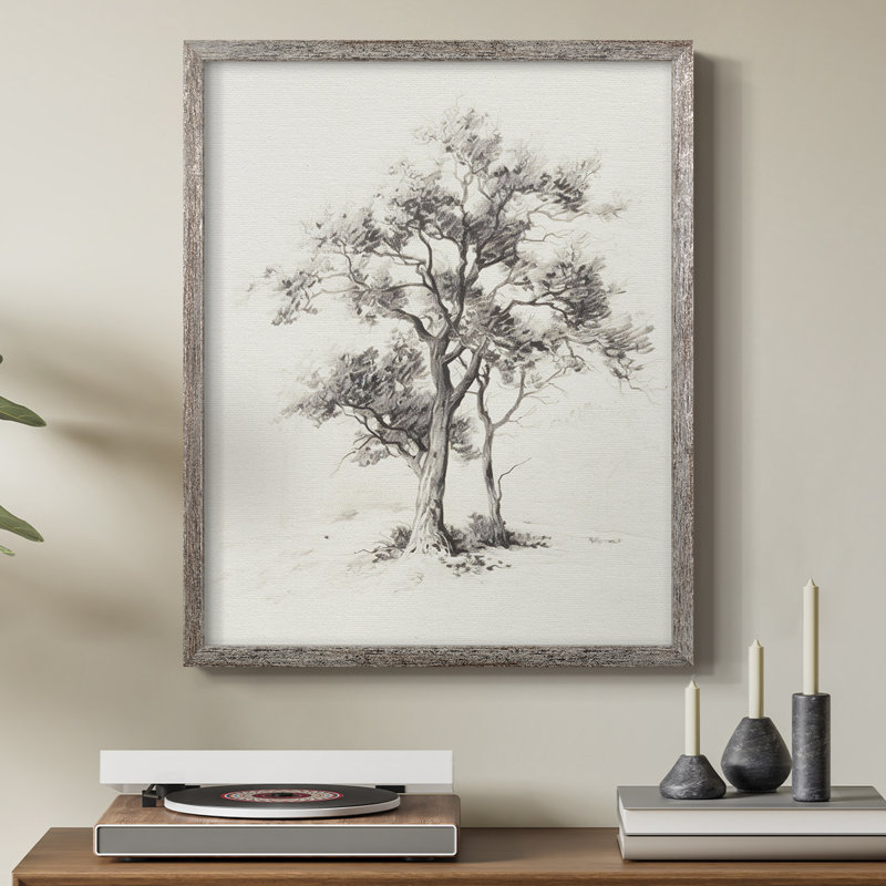 «Vintage Landscape I», reproduction encadrée - bois massif