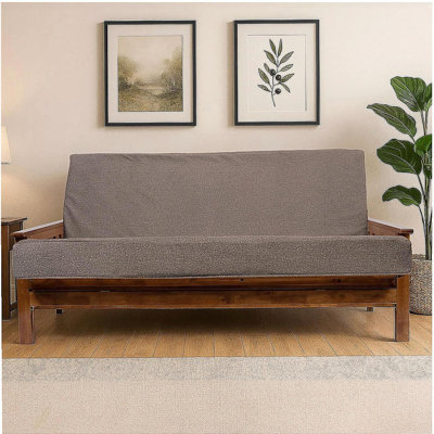 Memory Foam Infused Futon Mattress Full XL – Washable Removable Cover, Heavy-Duty Zipper, Thick Foldable Sofa Bed Cushion for Guest Room, Apartment, Dorm (Frame NOT Included)