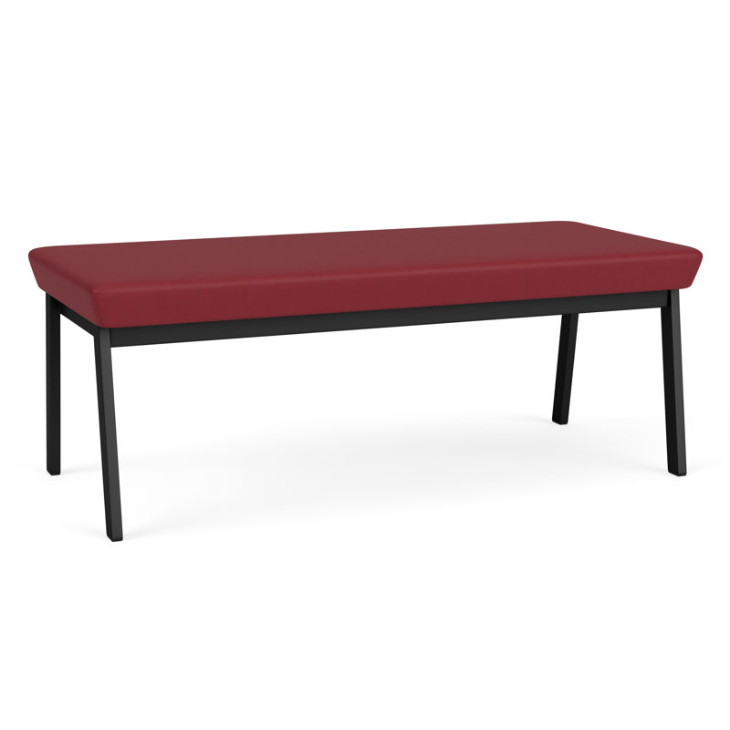 Banc en métal Newport, Noir, Bordeaux Patriot Plus - nettoyez le vinyle avec un