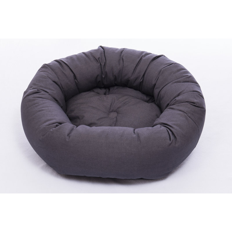 Brentley Canvas Pet Bed, Graphite, 18cm H x 89cm W x 89cm D