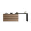 Meuble-lavabo à rallonge 55,12 po 39,37 po Italian