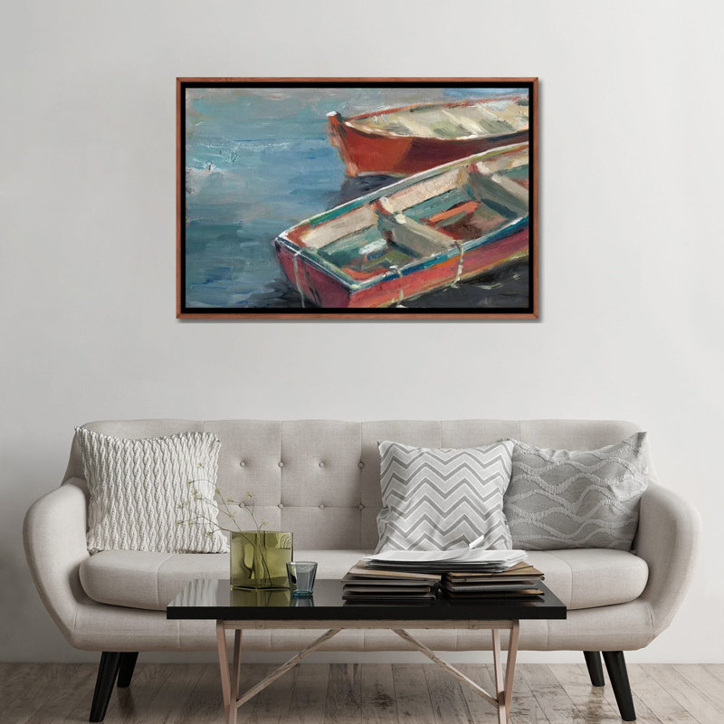 «By the Lake I», reproduction sur toile, H 32 po x l 48 po x P 1,5 po, Cadre bois classique, Pas de tapis
