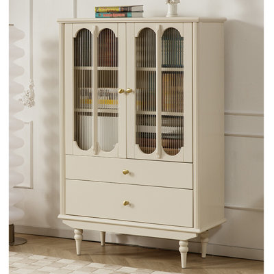 French style romantic furniture storage bookcase