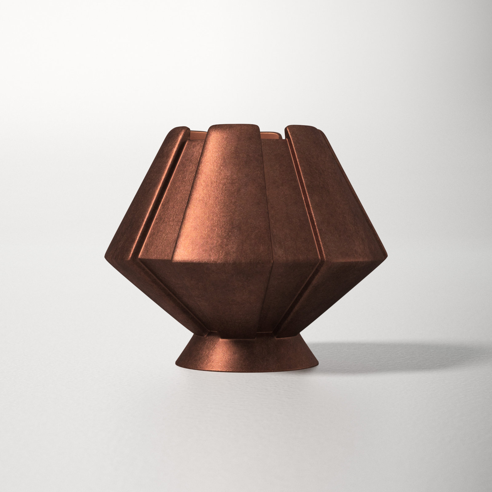Percy Ceramic Novelty Lamp, Antique Copper, Incandescent
