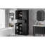 Armoire de rangement multifonctionnelle pour salle de bain avec tablette réglable, tiroir et dispositif anti-basculement pour un rangement amplement organisé-1214032718