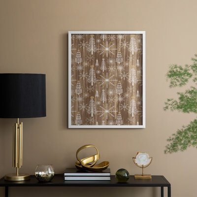 «Barnwood Wonderland Collection E», reproduction encadrée - bois massif
