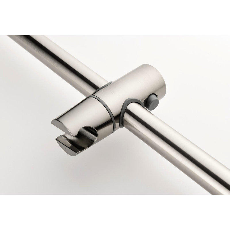 Bathroom Shower System With Innovative Air Injection Technology: Head, Hand Shower, Slide Bar, Bodysprays, Hose, Valve In Brushed Nickel: Arm,