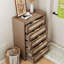 Boho 5 Drawer Dresser, Tall Chest of Drawers with Handles & Open Shelf, Clothes Storage Cabinet for Bedroom, Hallway, Nursery, Living Room-52452343
