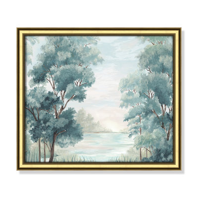 LeeRoy "Calm Forest River" Painting