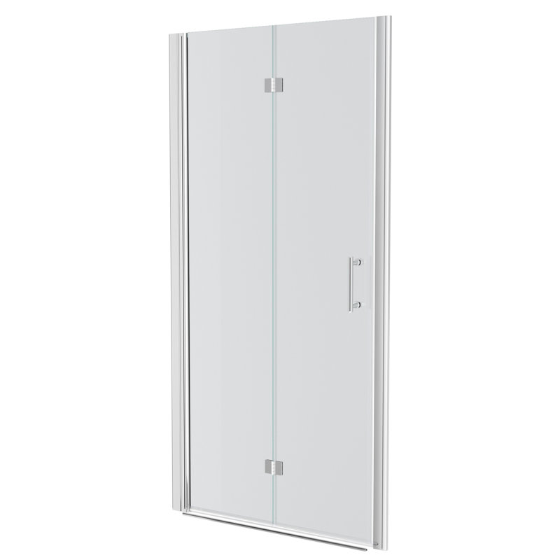 Porte de l 30 po x H 72 po avec, Chrome