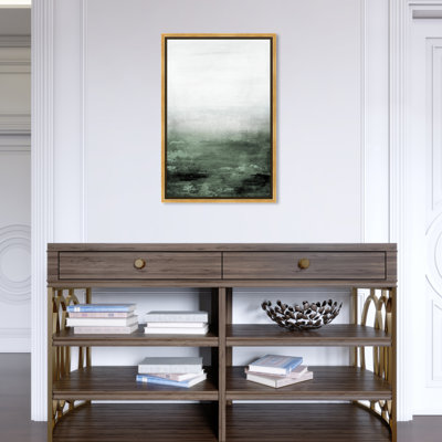 «Abstract Sail to the Moon Hunter Green», reproduction d'art