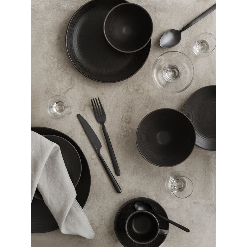 Kumi Ceramic Dinner Plate, Espresso