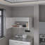 Armoire murale blanche avec 2 portes-866171834