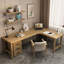Bureaux en bois massif en L de couleur bois-107197182-125121000