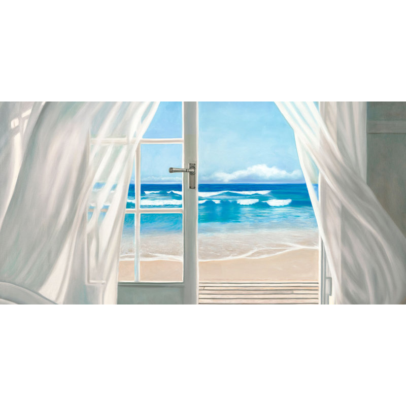 Window By The Sea (Detail) by Pierre Benson - Wrapped Canvas Print, 50cm H x 100cm W x 4cm D