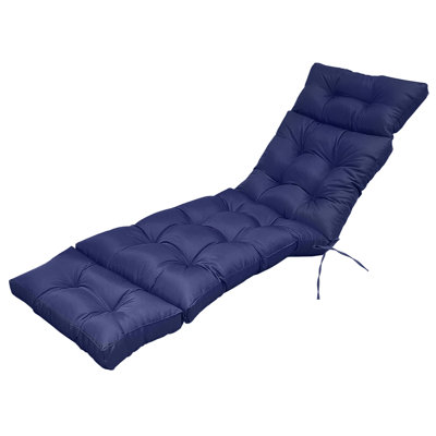 Thickened Outdoor Chaise Lounge Chair Cushion, Soft Memory Foam Filled by Lark Manor