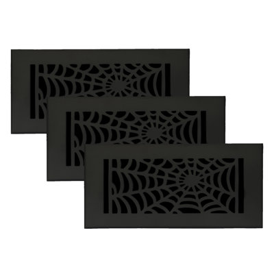 Pack of 3 Spooky Gothic Vent Cover 4"x10" Duct Opening (Overall 5-1/2"x 11-3/4")