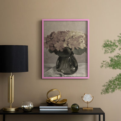 Impression florale vintage encadrée XLVII - bois massif