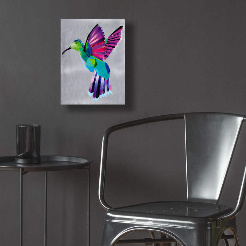 Epic Art «Hummingbird» par Artpoptart, verre acrylique «Hummingbird» par Artpoptart, H 16 po x l 12 po x P 0,13 po