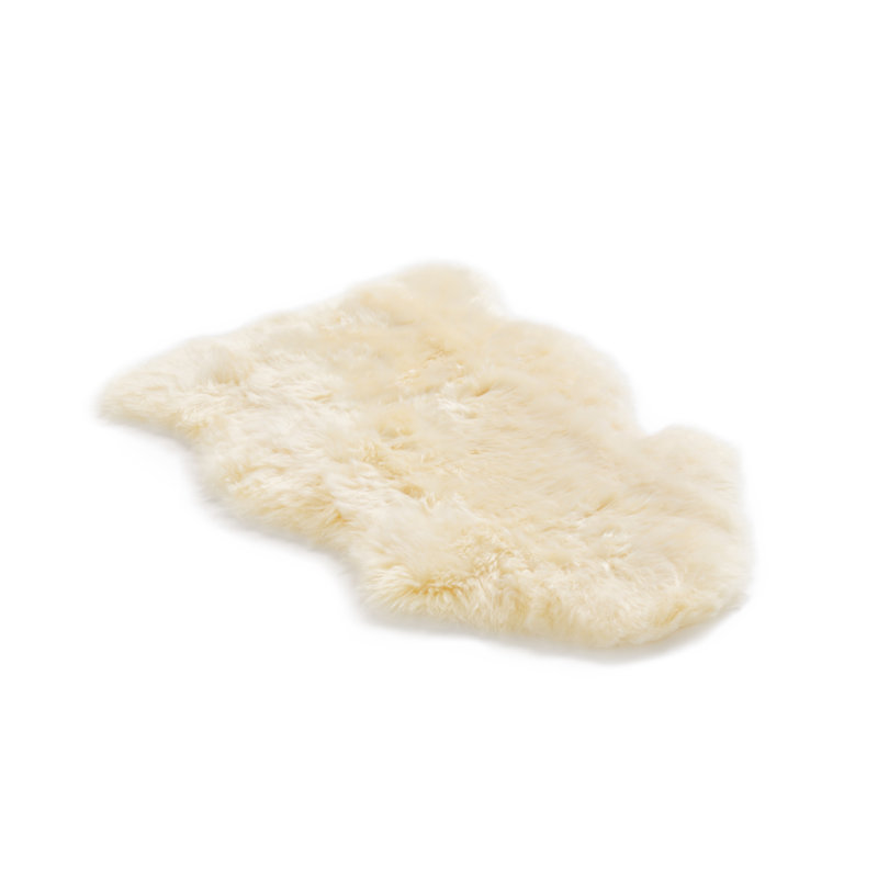 Solid Colour Sheepskin Shag 55cm X 80cm Area Rug