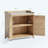 Charvette Fir Potting Bench with Storage Cabinet and Metal Covered Tabletop-668757429
