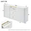 Alizon 150 cm LED Sideboard with 2 Doors and 3 Drawers