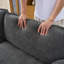 Canapé modulaire surdimensionné à assise profonde, canapé en nuage de chenille moderne, grand canapé modulaire 3 places avec 3 coussins pour le salon, la chambre à coucher et le bureau, combinaison de bricolage, gris