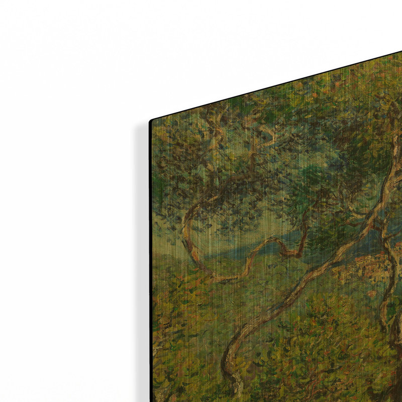 «Bordviera» par Claude Monet, art mural en métal doré, 16 po x 12 po, 16 po x 12 po