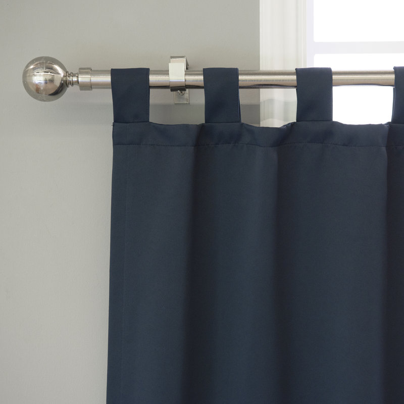 Cantonnière sur mesure 29 po Portersville, Bleu marine