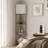 Sector Corner Shelf Lamp 3 Colour Temperatures Led Bulb,corner Lamp With Linen Lampshade