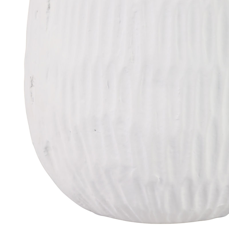 Handcrafted Earthenware Pottery Vase - Modern Decorative Ceramic Accent for Home Decor, Artisan Crafted Tapered Design, Unique Textured Surface, Elegant Contemporary Style