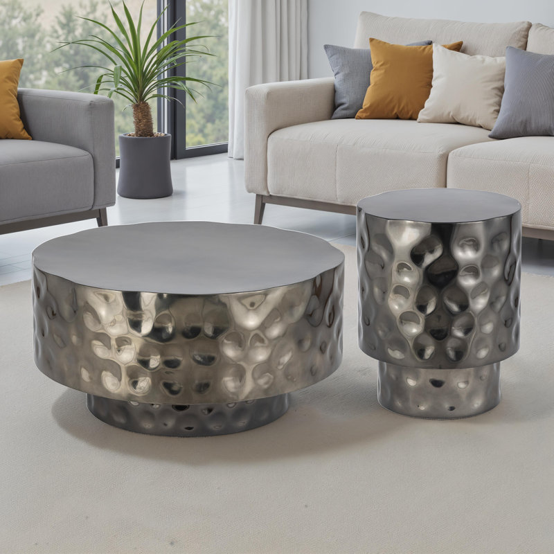 Ct-90-Coffee Table & End Table Nickel