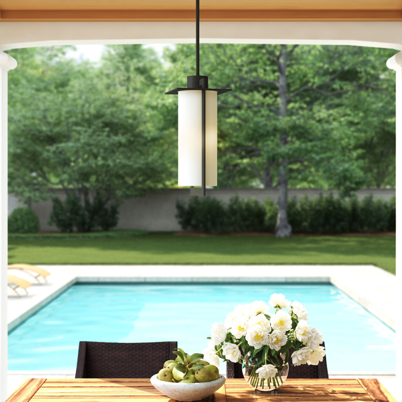 Colfax 1 -Bulb 18.8" H Mains only Outdoor Hanging Lantern, Bronze, 100W Medium