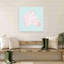 Pastel Pink Zebra Contemporary Zebra Wall Art Print-16143484