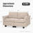 Chenille Upholstered Loveseat With Resilient Sponge-102132487