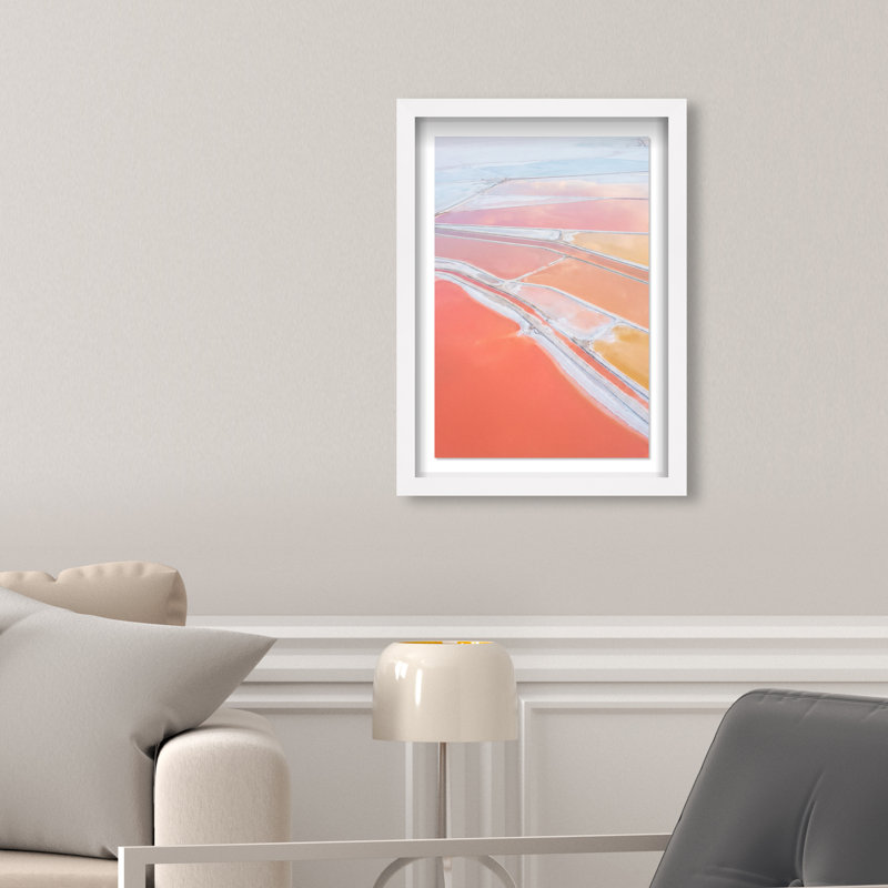 Coral Rivers Print by Oliver Gal, 11.5"H x 16.5"W, White Shadowbox