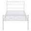 Ensemble de 2 lits simples en métal avec tête de lit et pied de lit Amberly-88420952