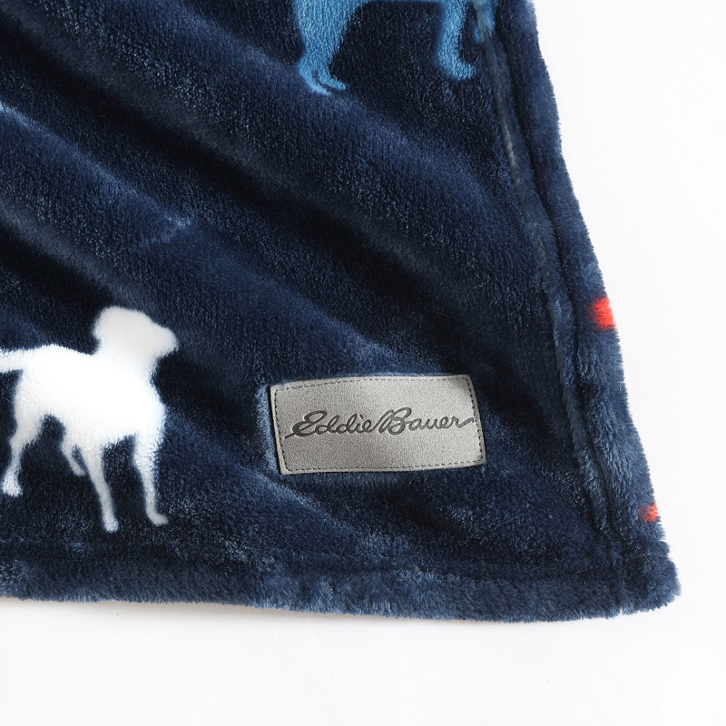 Jeté polaire très doux Eddie Bauer Americana, Buddy le chien