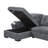 Upholstered L-Shaped Sectional Reversible