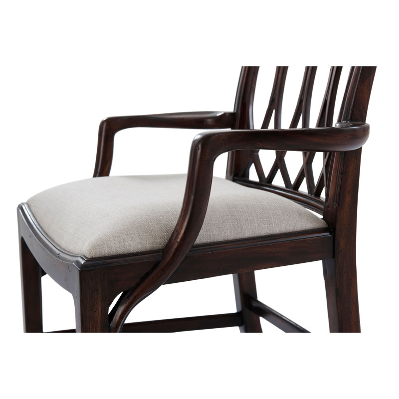 Trellis Upholstered Arm Chair