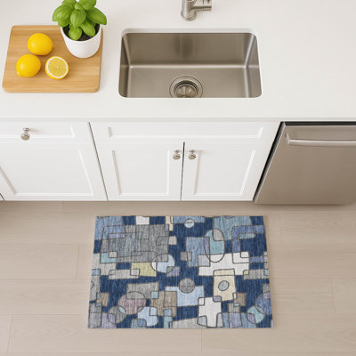 Machine Washable Indoor/Outdoor Chantille ACN2503 Geometric Rug