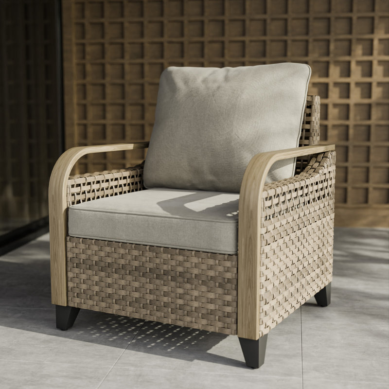 Metal Outdoor Lounge Chair, Gray