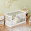 Structure de lit simple en bois avec clôture Wood, blanc-1479959511