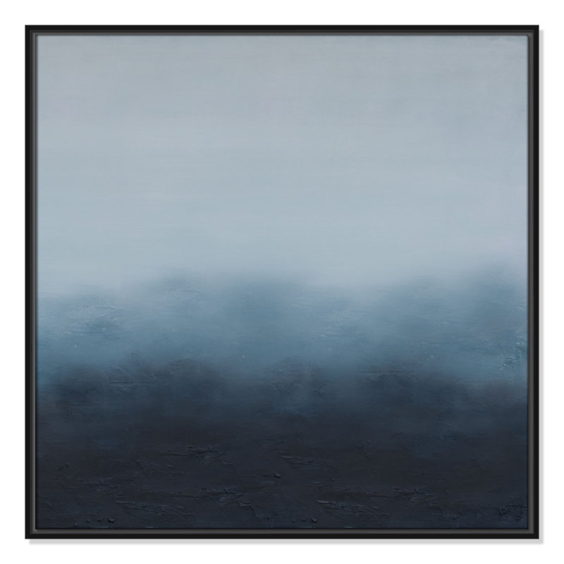 «Elemental III Square Version Print» par S.H. Khân, Noir, H 31,5 po x l 31,5 po