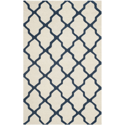 Darbonne Geometric Wool Hand Woven Area Rug