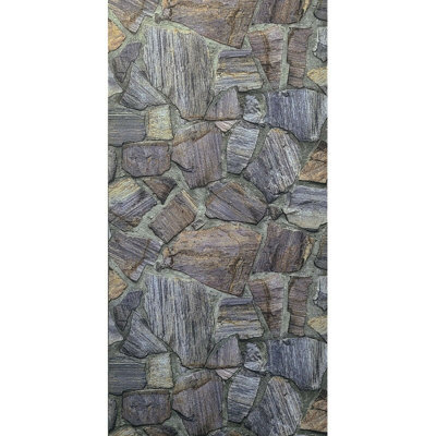 Mauve, gris, brun, papier peint moderne, brique texturée, grès 3D