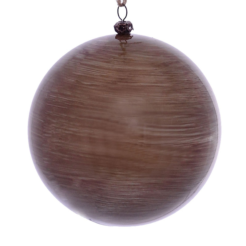 Ornement boule de bois, Étain