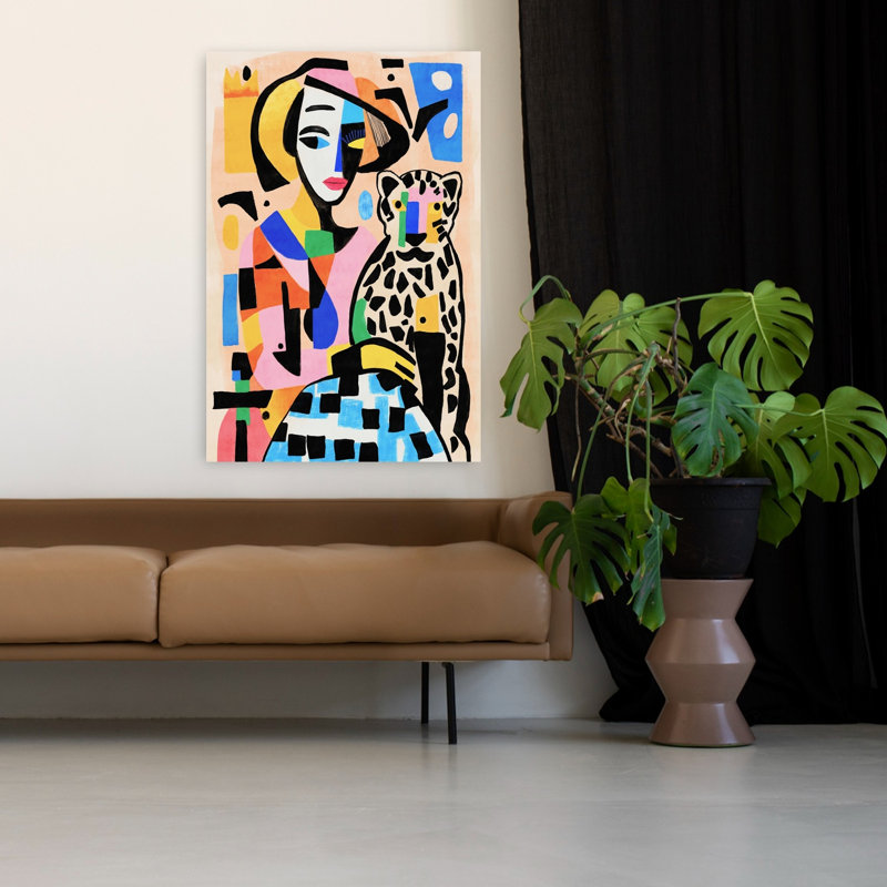 Art contemporain, art contemporain abstrait, H 36 po x l 24 po